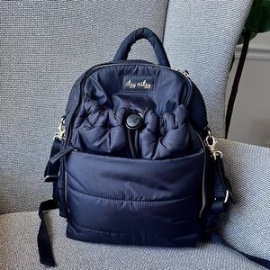 Itzy Ritzy Dream Backpack with Hand Sanitizer Charm | Midnight Black